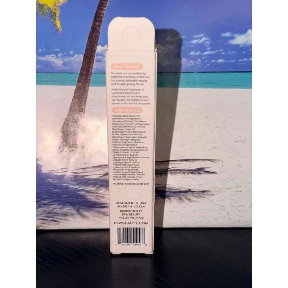 ESW Beauty White Pitaya Coconut Smoothie Intense Hydration Lip Treatment 0.51oz